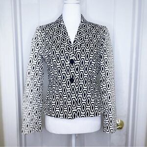 Tahari Black and White Blazer